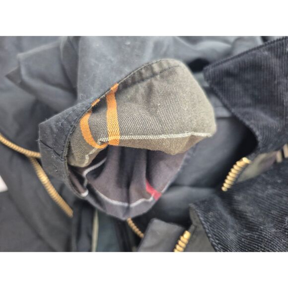 Barbour Women's Black Highclere Hooded Waxed Jacket Coat Size 8 US - Picture 5 of 5